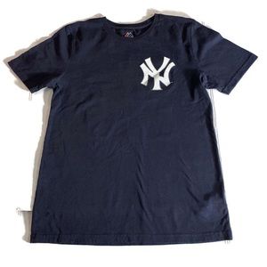 YANKEE Blue Tee Shirt Size Large Kids